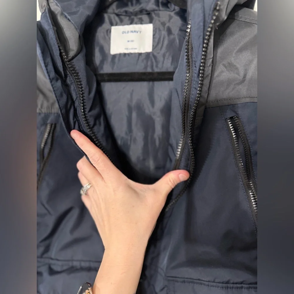 Old Navy Kids Puffer Jacket - Navy and Grey
