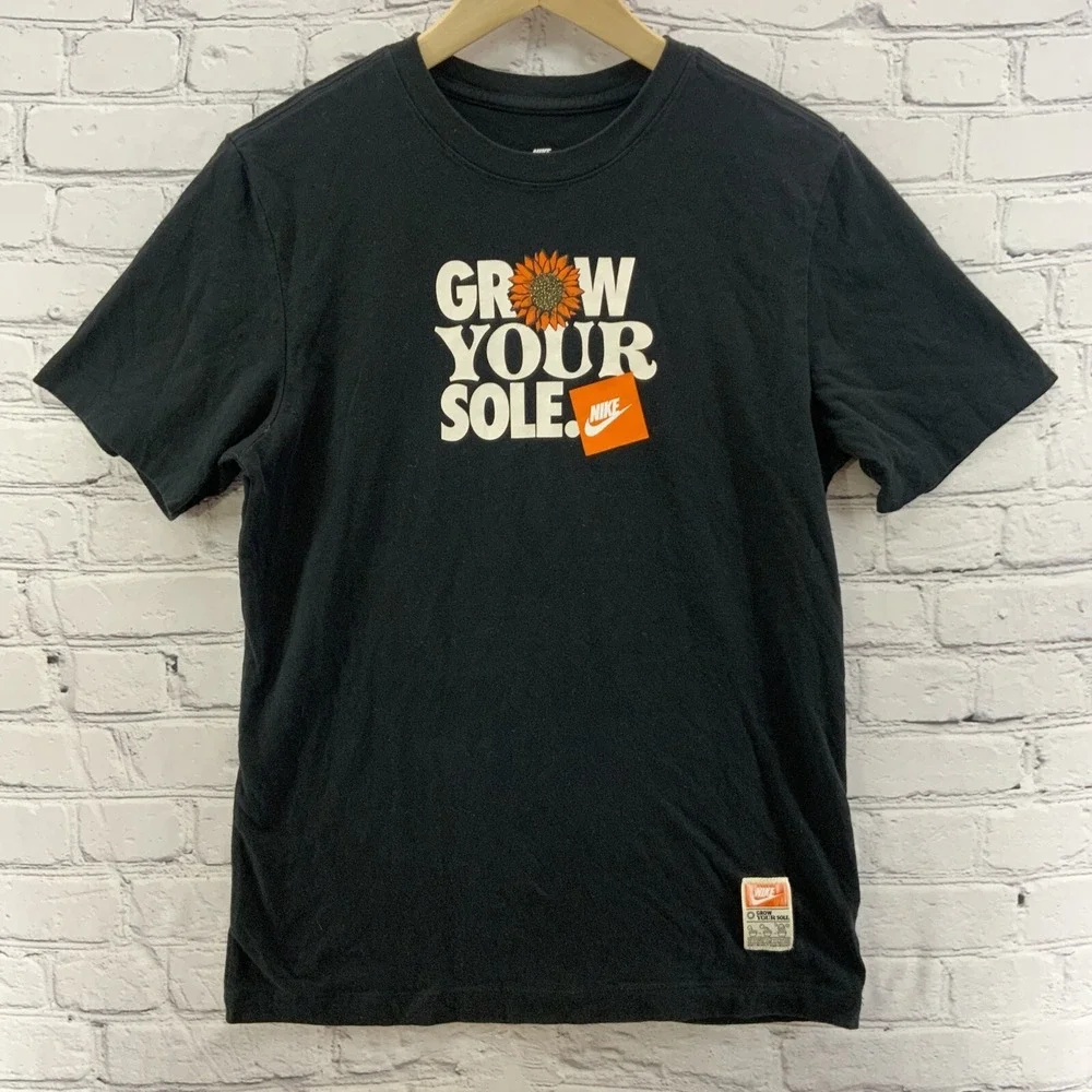 Nike Tee Mens Sz S Grow Your‎ Sole Black