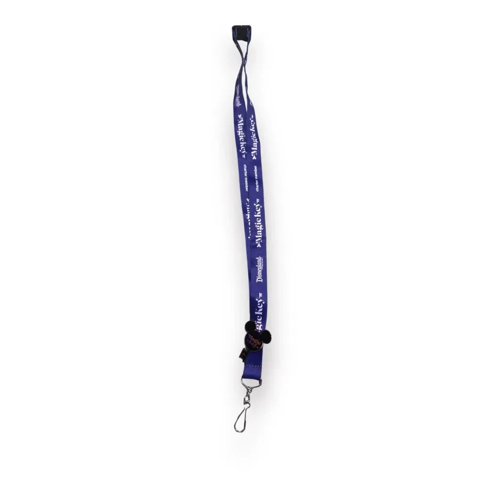 Disney Magic Key Holder Lanyard with Magic Key Pin Disney‎ Blue