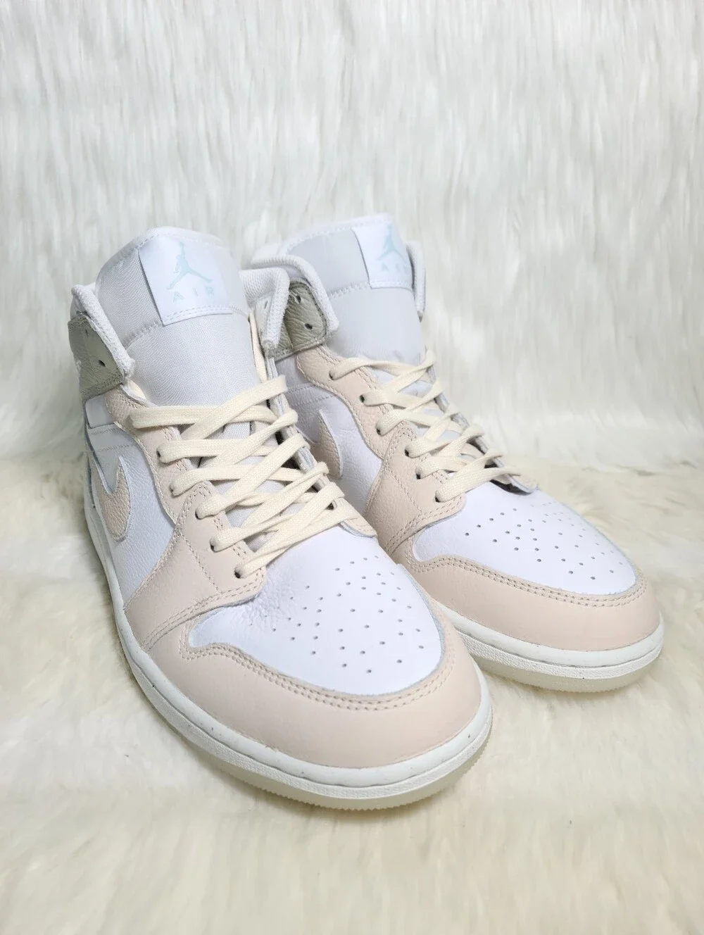 Nike Air Jordan 1 Mid SE White Sea Glass Pink Men 10 NEW