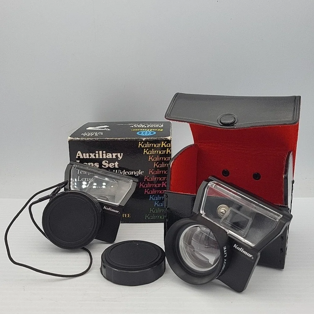 Kalimar Auxiliary Lens Set Telephoto & Wide Angle Lens for Canon‎ Sure Shot