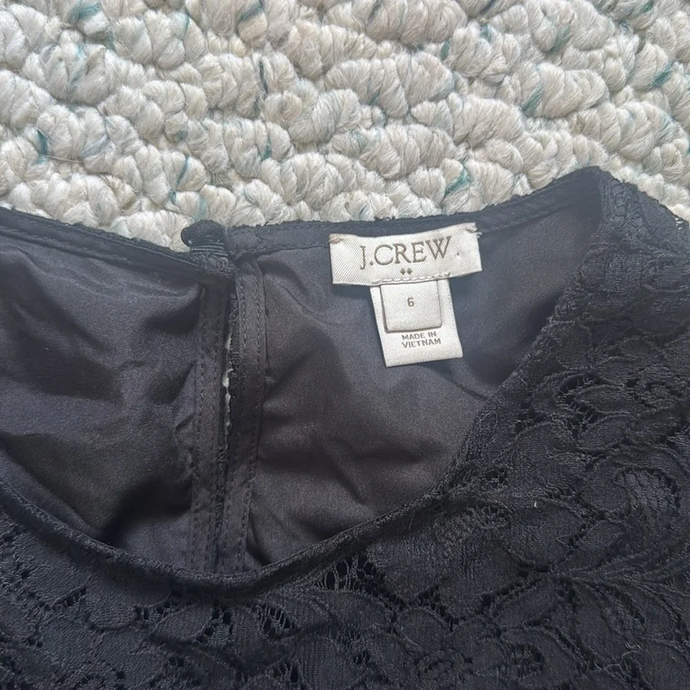 J. Crew Black Lace Dress
