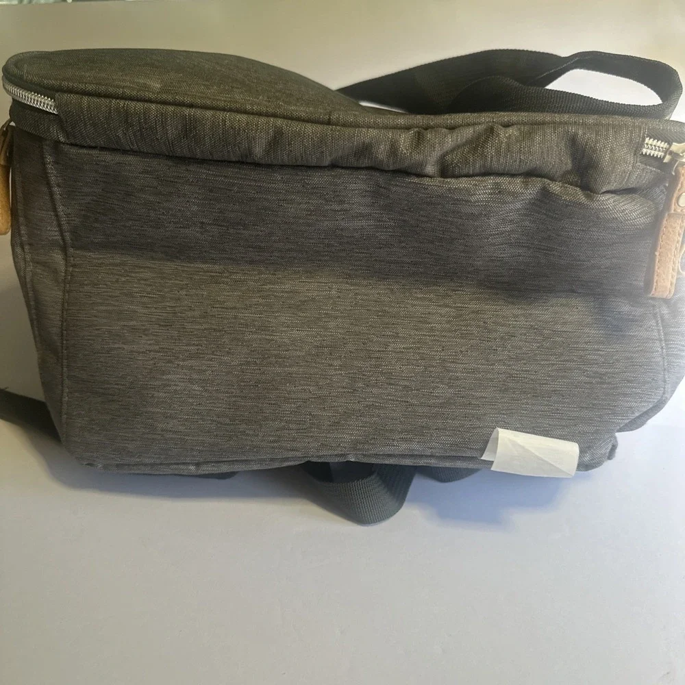 BannaFish Diaper Bag Backpack Tote Gray Convertible Baby Changing