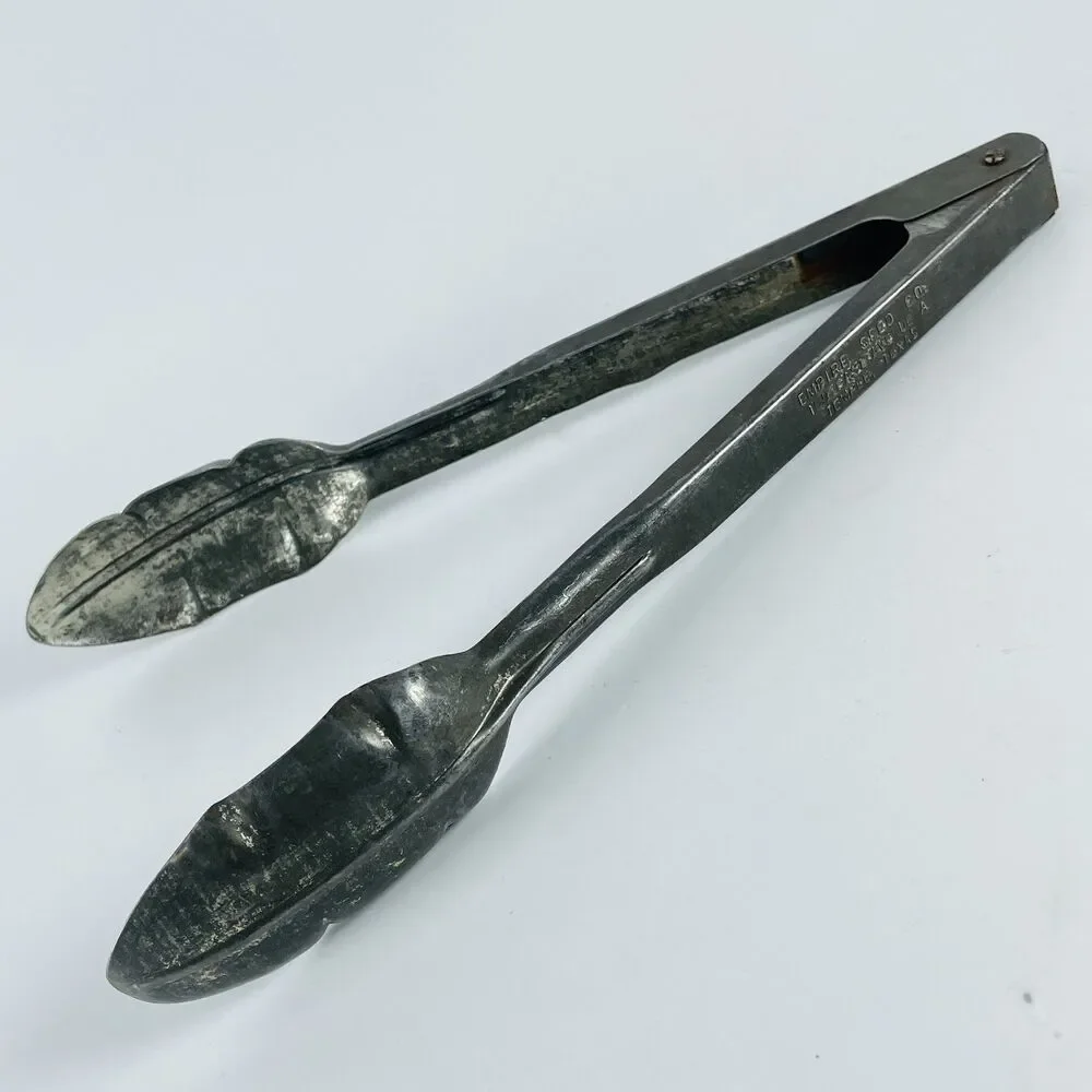 Vintage Empire Seed Co Temple Texas Advertising Kitchen Tongs Metal Collectible