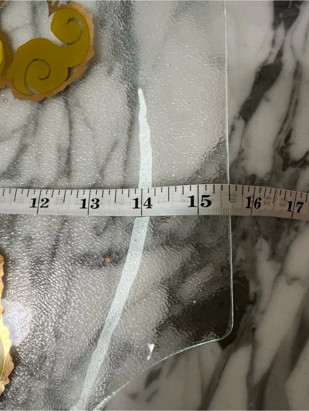 Vintage glass serving