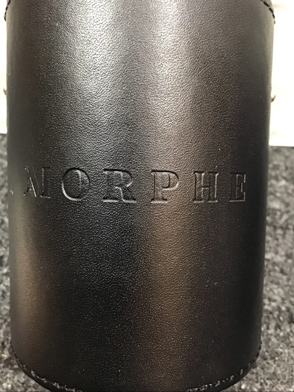 Morphe Black Faux Leather Brush Case with Rose Gold Ferrule Brushes