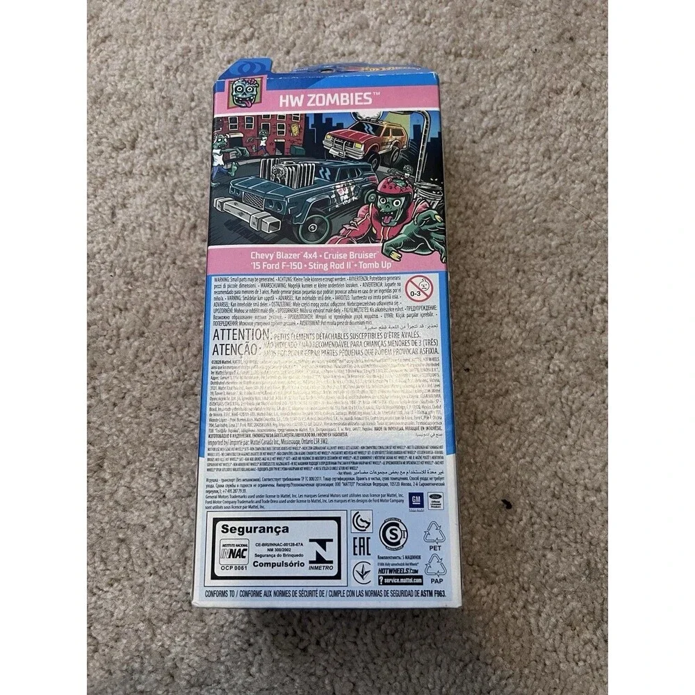 Hot Wheels HW Zombies 1:64 5CT Car Pack