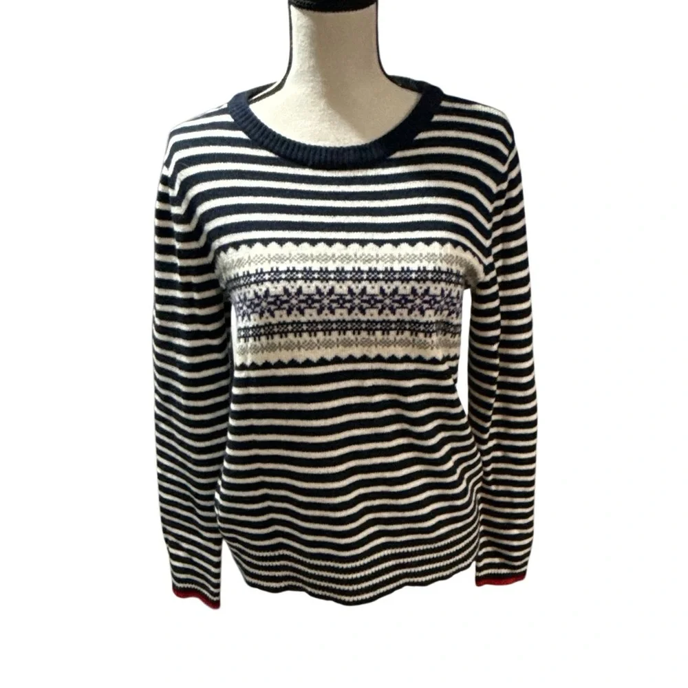 J. Crew fair isle crew neck sweater