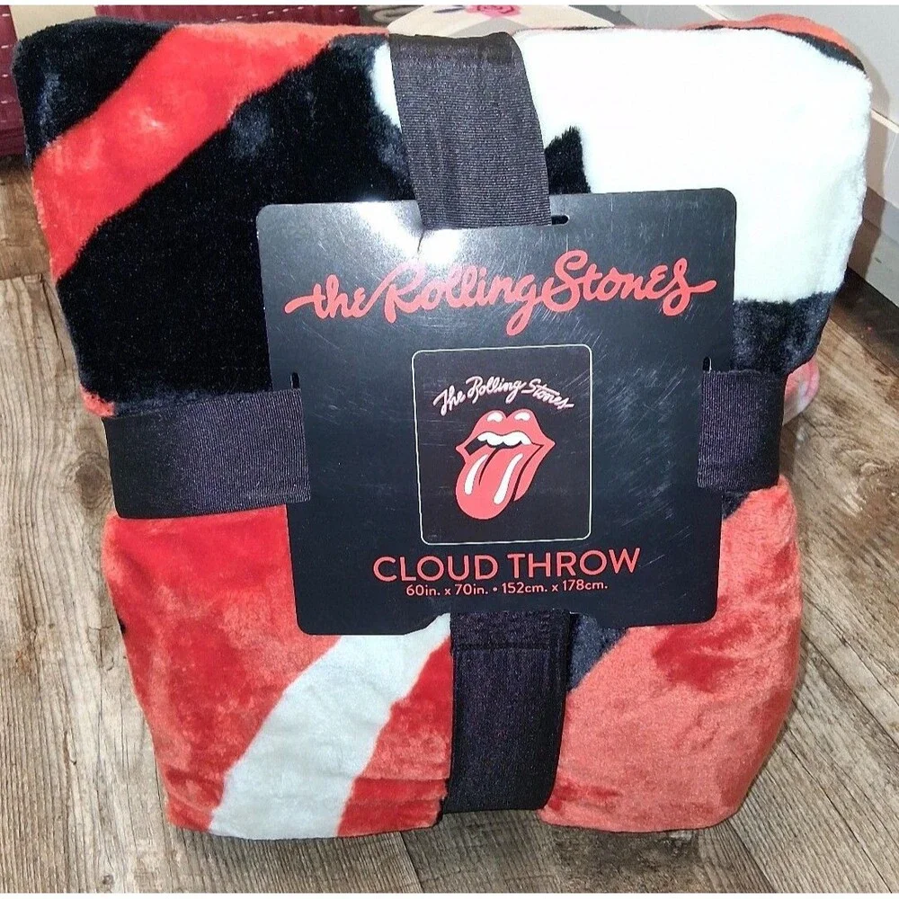 NEW! The Rolling Stones Cloud Throw Blanket, 60
