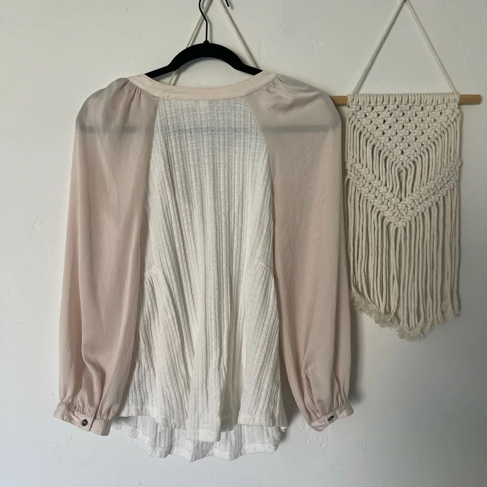 Anthropologie henley blouse