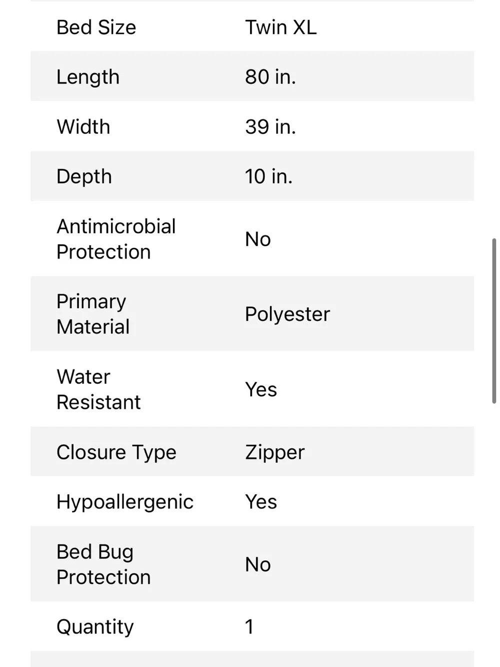 Dormify Waterproof Twin XL Mattress Protector - NWT - #2