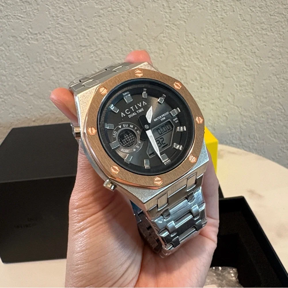 Activa X Invicta Digital Unisex Watch - 45.5mm, Silver