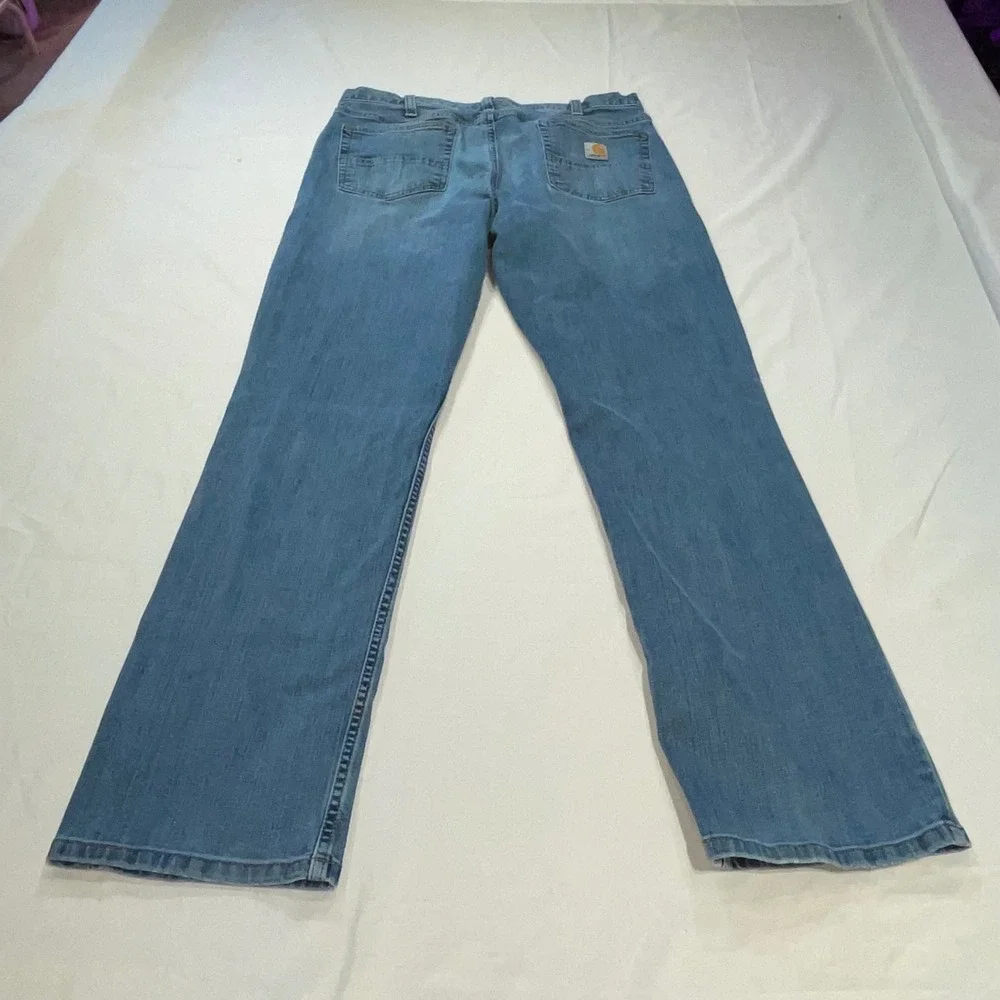 Carhartt Relaxed Fit Jeans Mens 36x32 Blue Denim Straight Leg 102804-964