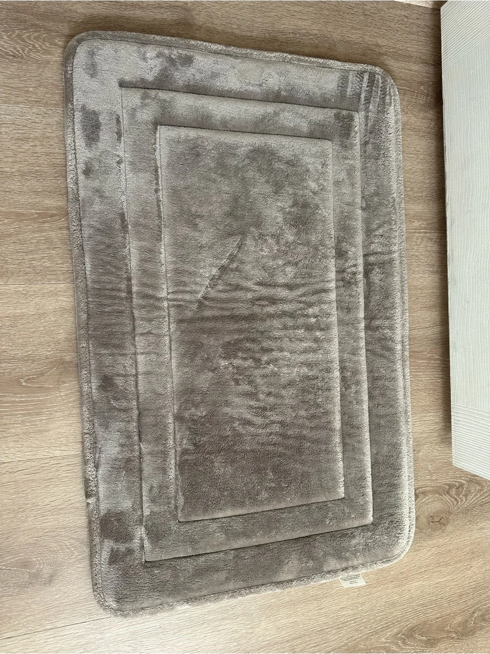 Plush Memory Foam Bath Mat in Taupe