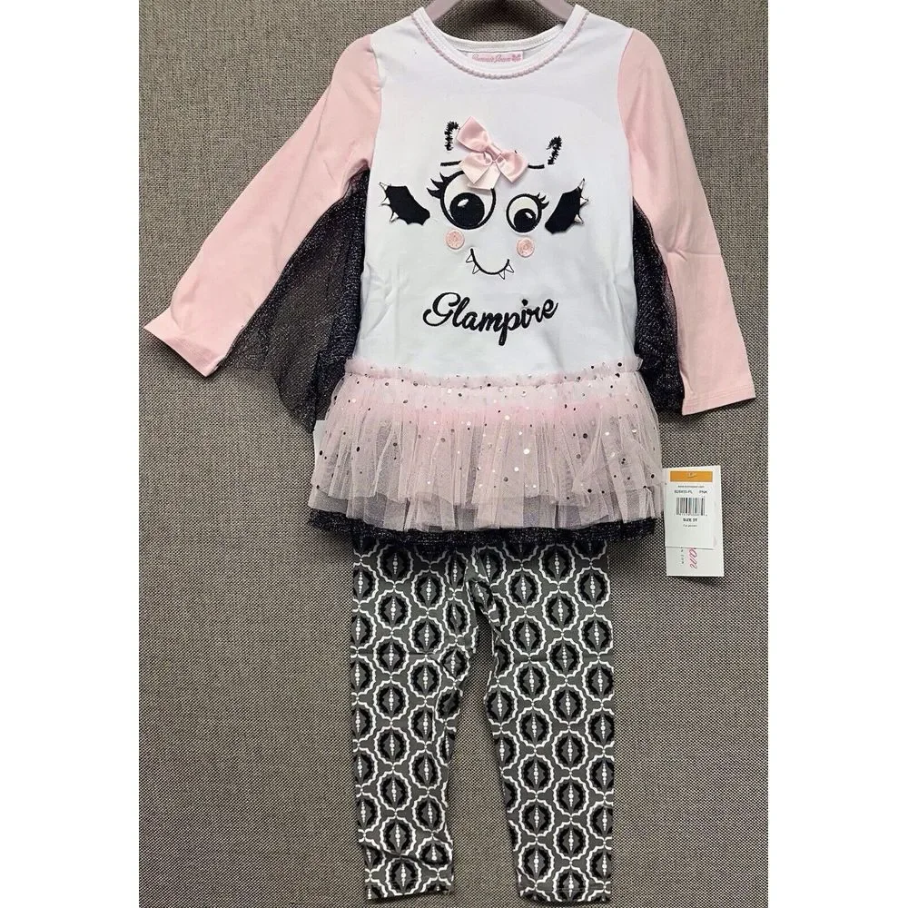 NEW BNWT Bonnie Jean Baby Halloween Outfit Clothes Vampire‎ Size 3T