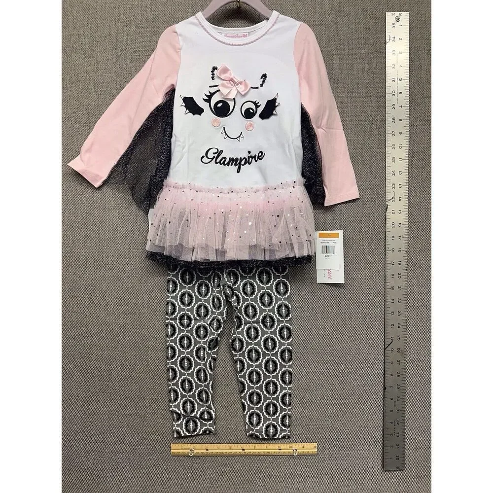 NEW BNWT Bonnie Jean Baby Halloween Outfit Clothes Vampire‎ Size 3T