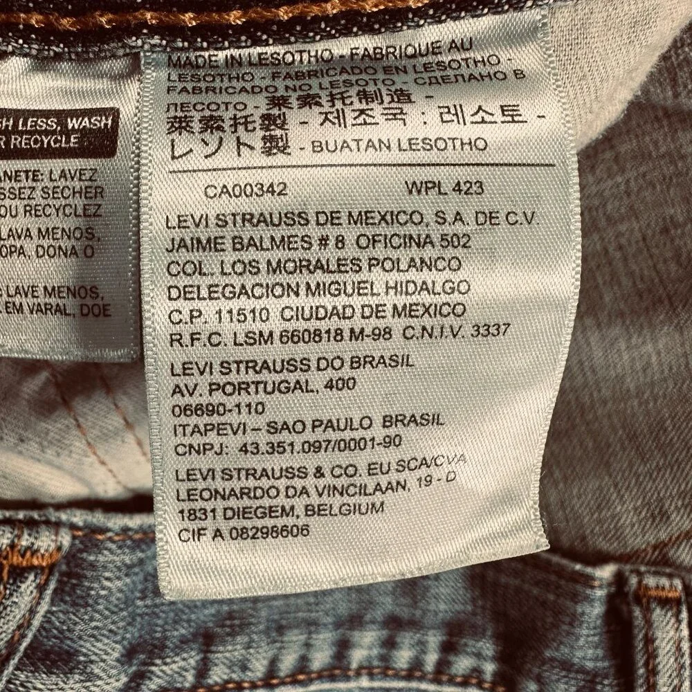 Levi’s 505 Jeans Men W36 L30 Blue Denim Regular Fit Vintage‎ Wear