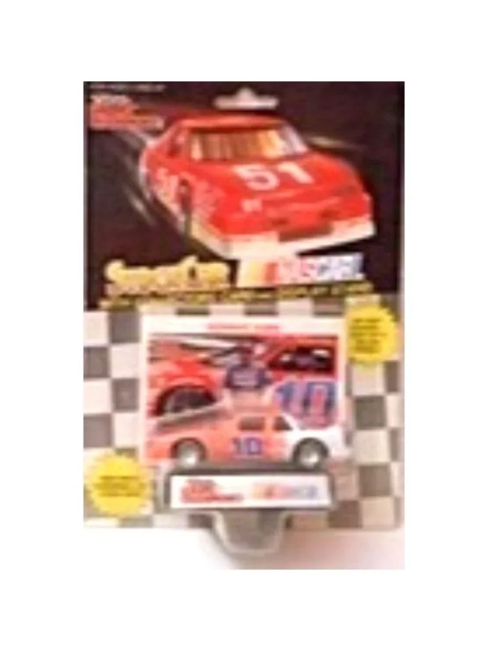 Vintage Die Cast Racing Champions NASCAR Stock Car Derrick Cope 10 Card Stand