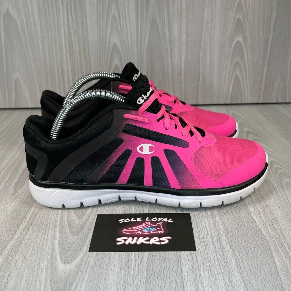 Champion Women's Lite Running Athletic Shoe in Pink and Black Size 4 1/2