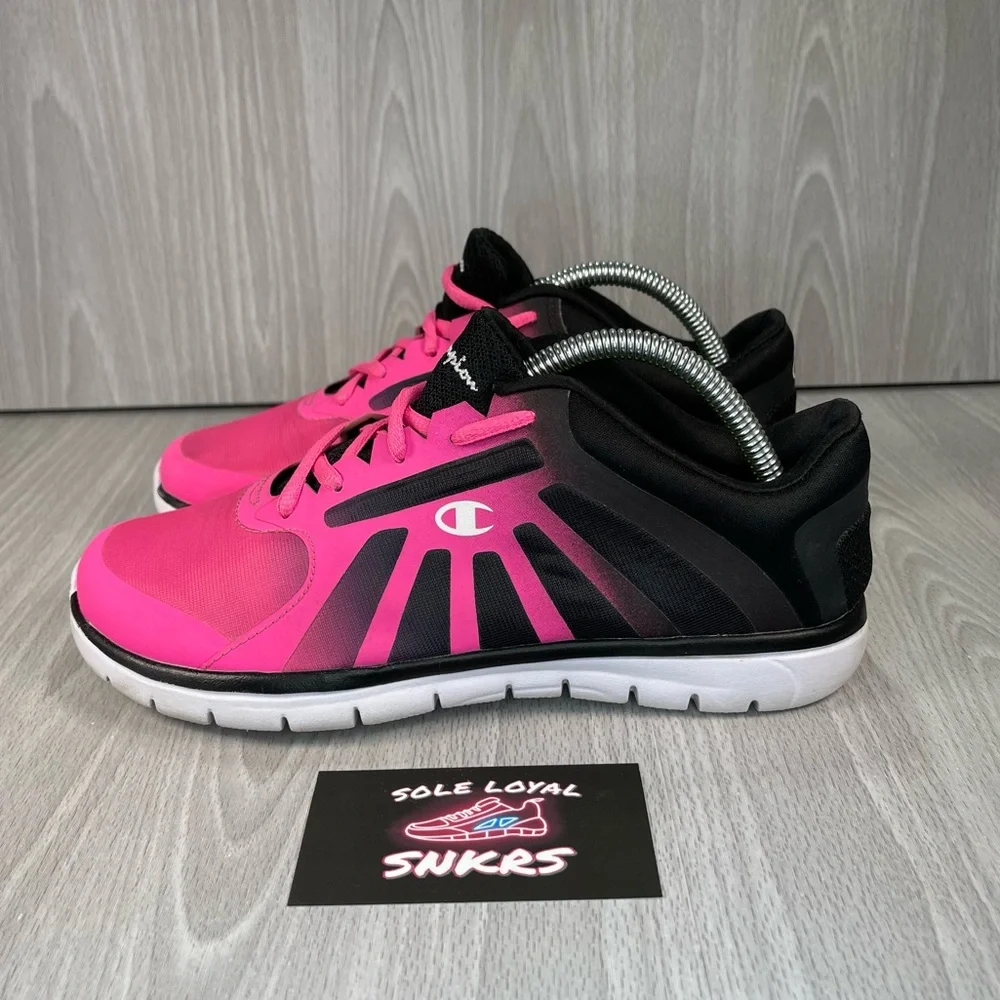 Champion Women's Lite Running Athletic Shoe in Pink and Black Size 4 1/2