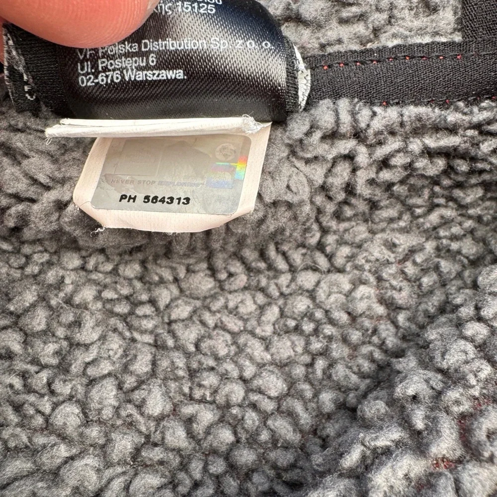 The North Face Orange Fleece Hooded Jacket Boys XL Full Zip Logo‎ Pocket Warm