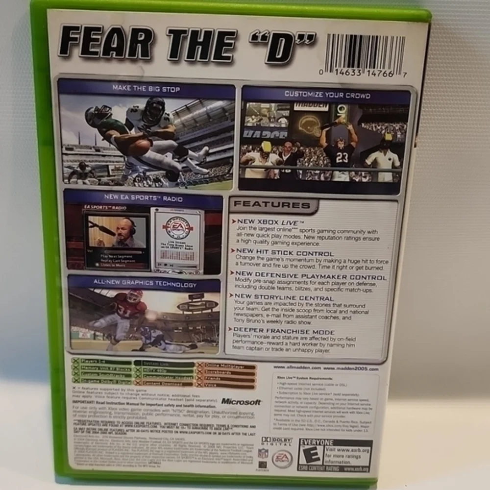 Microsoft madden 2005