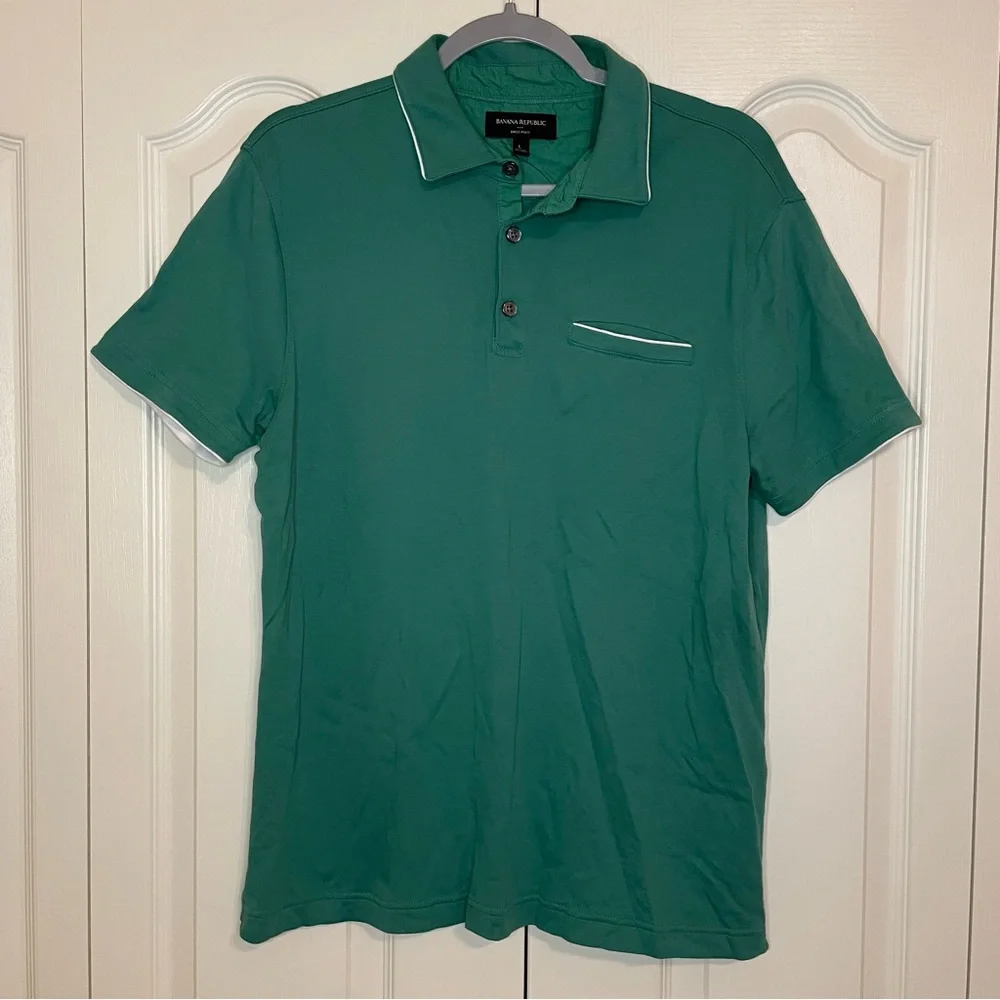 Banana Republic piped dress polo