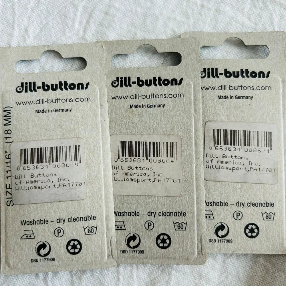 dill-buttons vintage dill