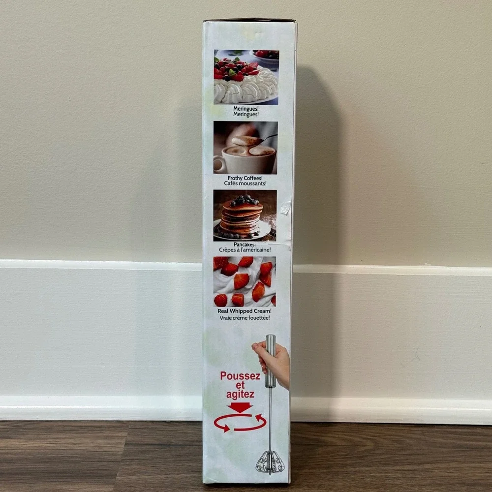 NIB The Original‎ Mr. Whipster Kitchen Whisk Hand Blender Mixer