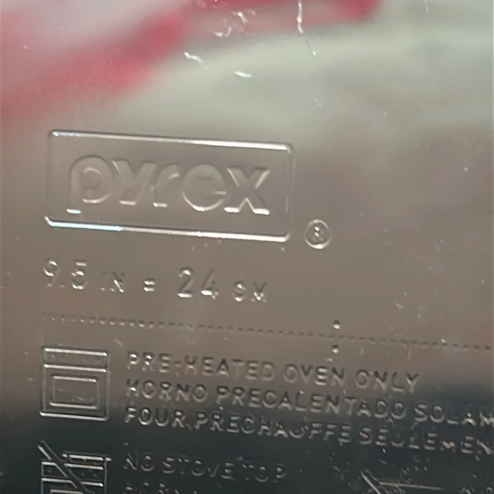 Pyrex pie plate