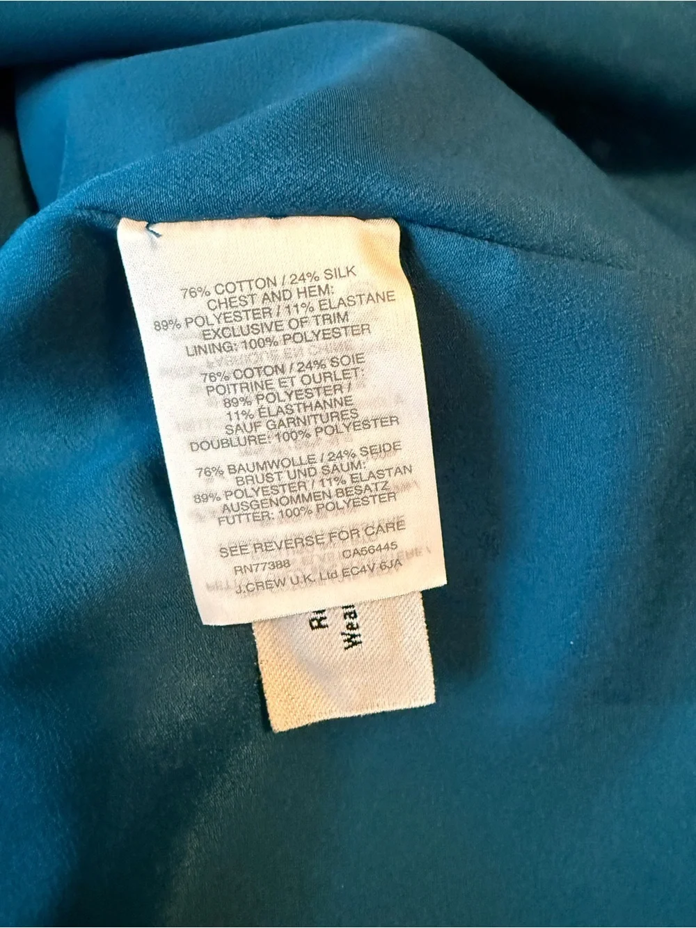 J. Crew Teal Eyelet Dress