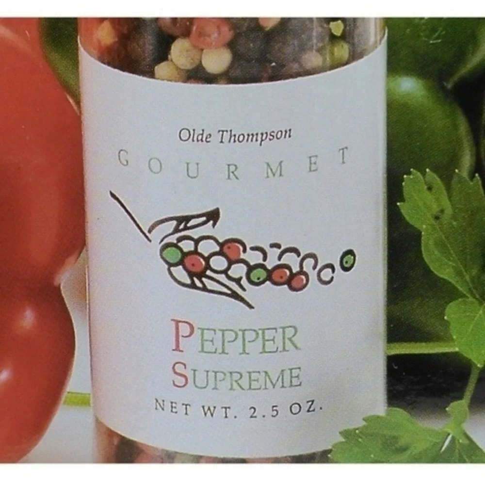 New Olde Thompson Mercury‎ Set Pepper Grinder Mill with Gourmet Pepper Gift Pack