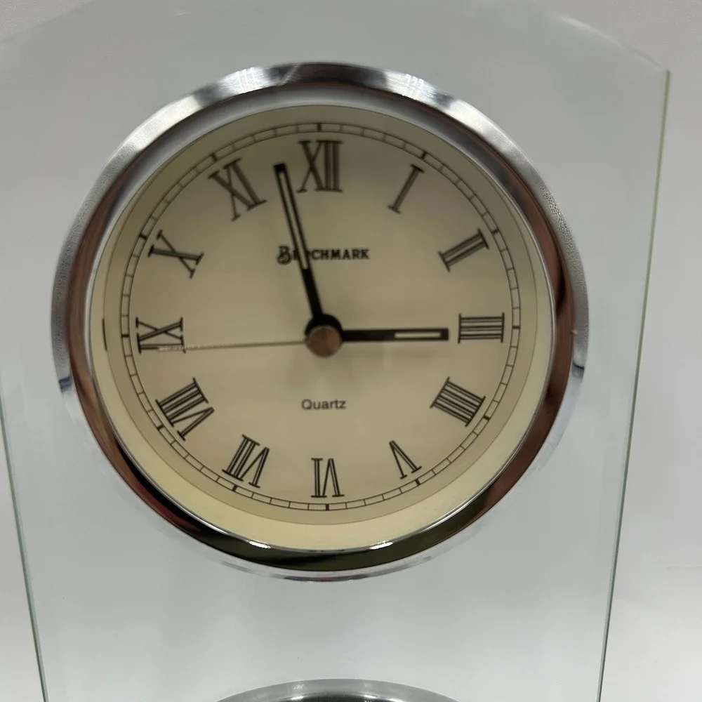 Coca Cola Enterprises 1986-1996 10th Anniversary Plaque Mantle Desk‎ Shelf Clock