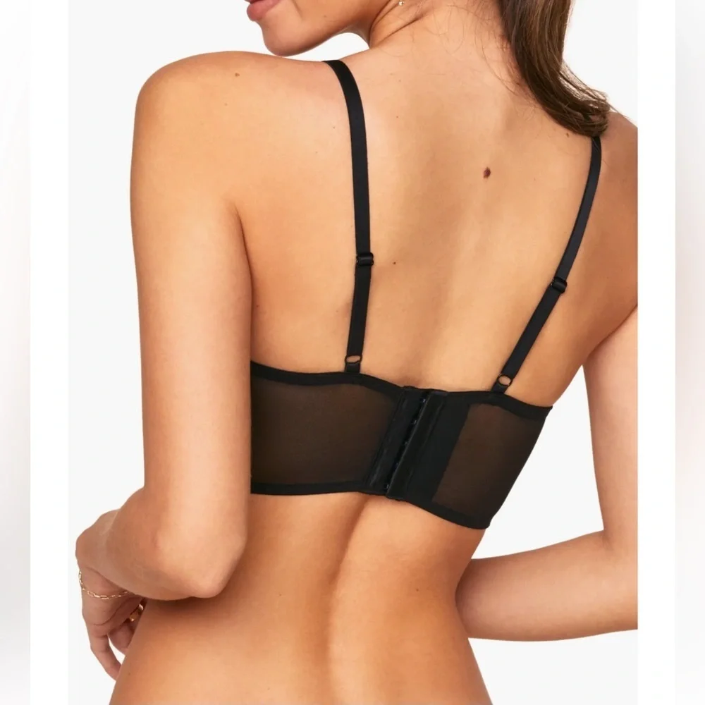 ADORE ME Nymphodora‎ Contour Balconette Black Bra Romantic Feminine Lingerie