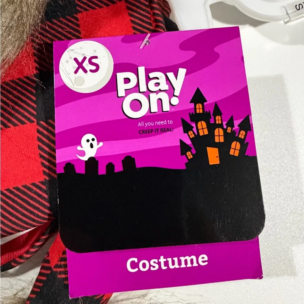 Red and Black‎ Plaid Dog Costume