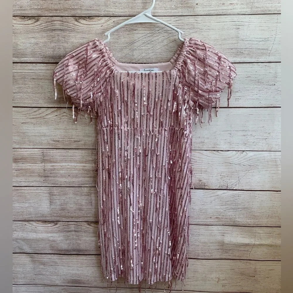 SPEECHLESS KIDS SEQUIN DRESS‎ IN PINK
