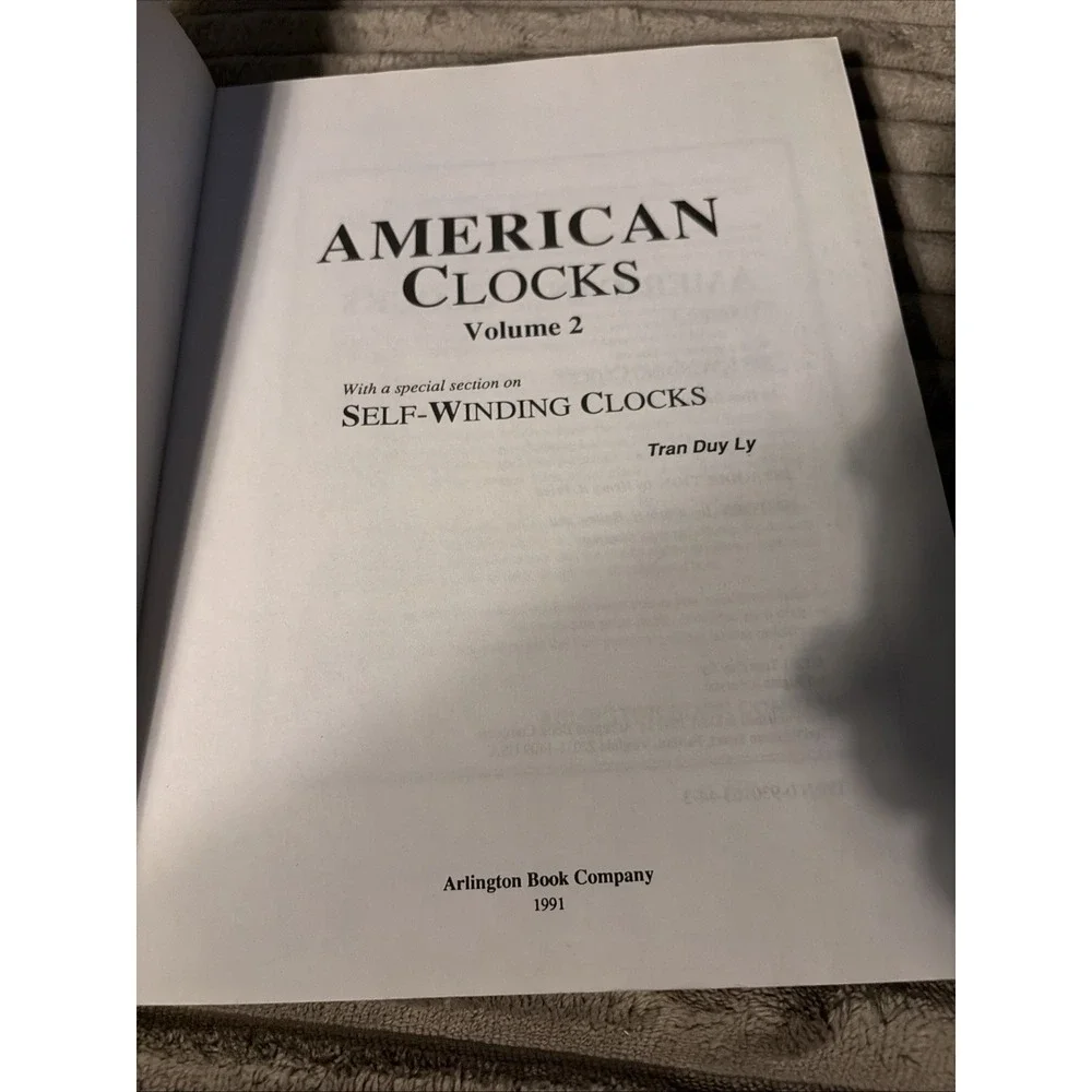 American Clocks Vol. 2 by Tran Duy‎ Ly plus 1992 Price Up-date