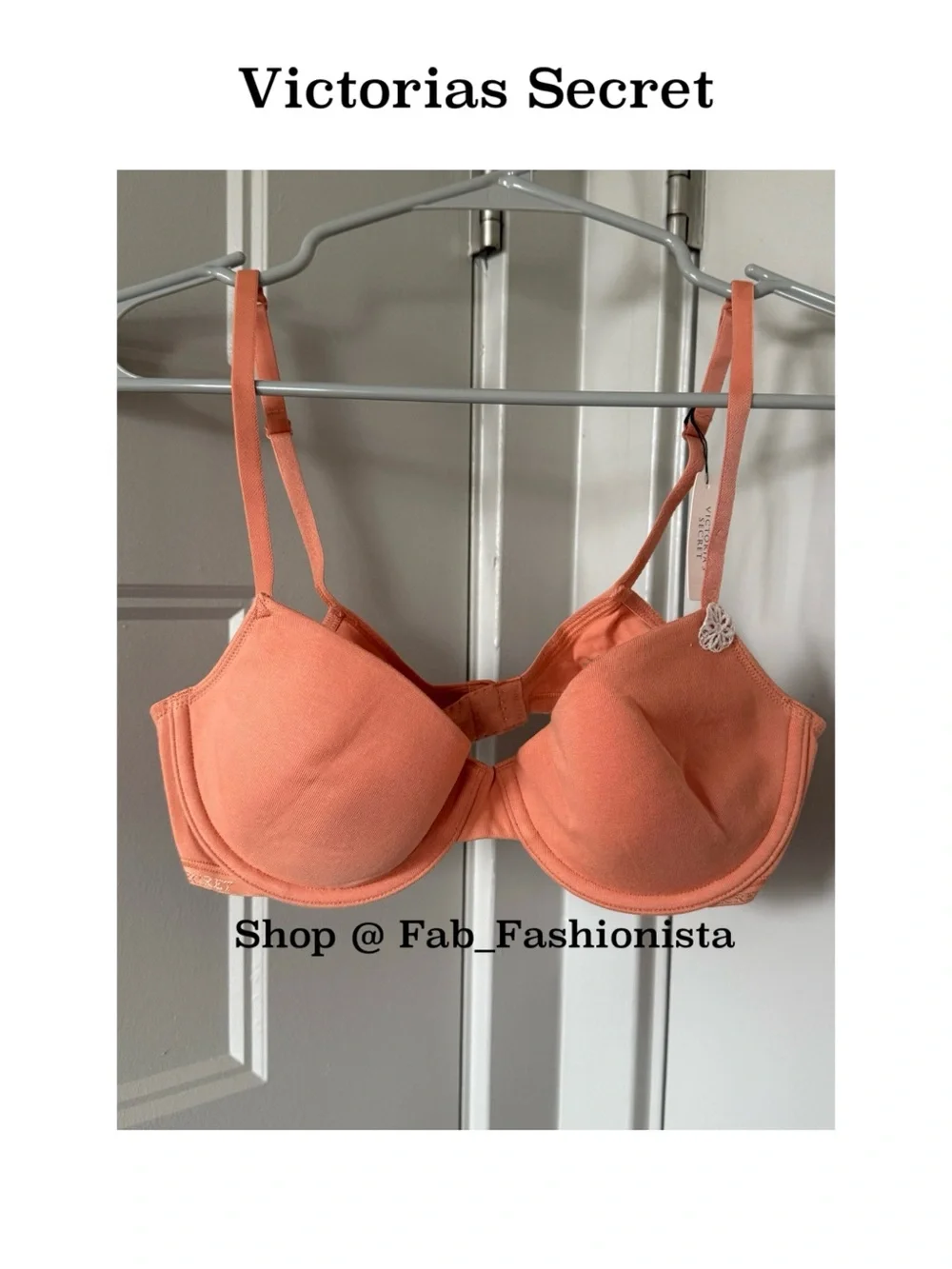 Victoria's Secret Orange Underwire Smooth Bra 36B