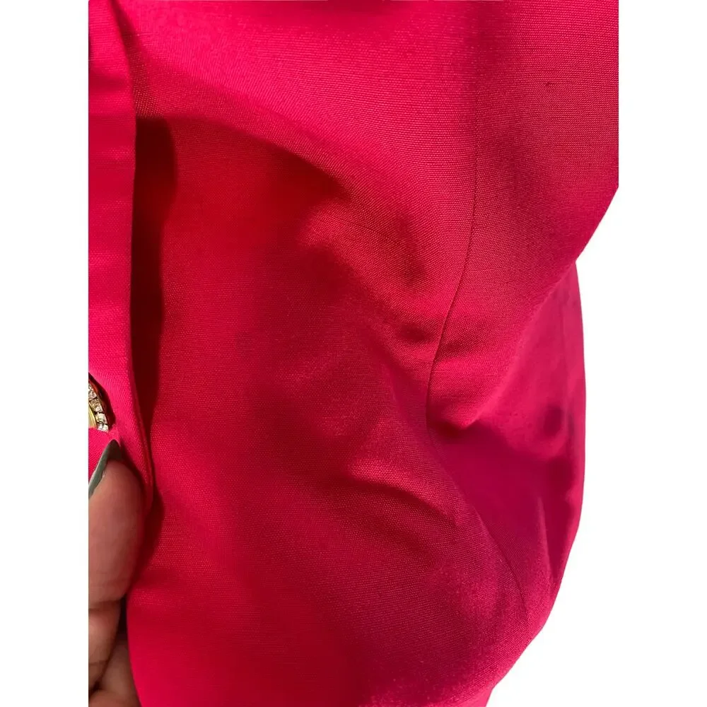 Christian Dior Vintage Business Career Office Work Minimalist Pink‎ Suit Size 8