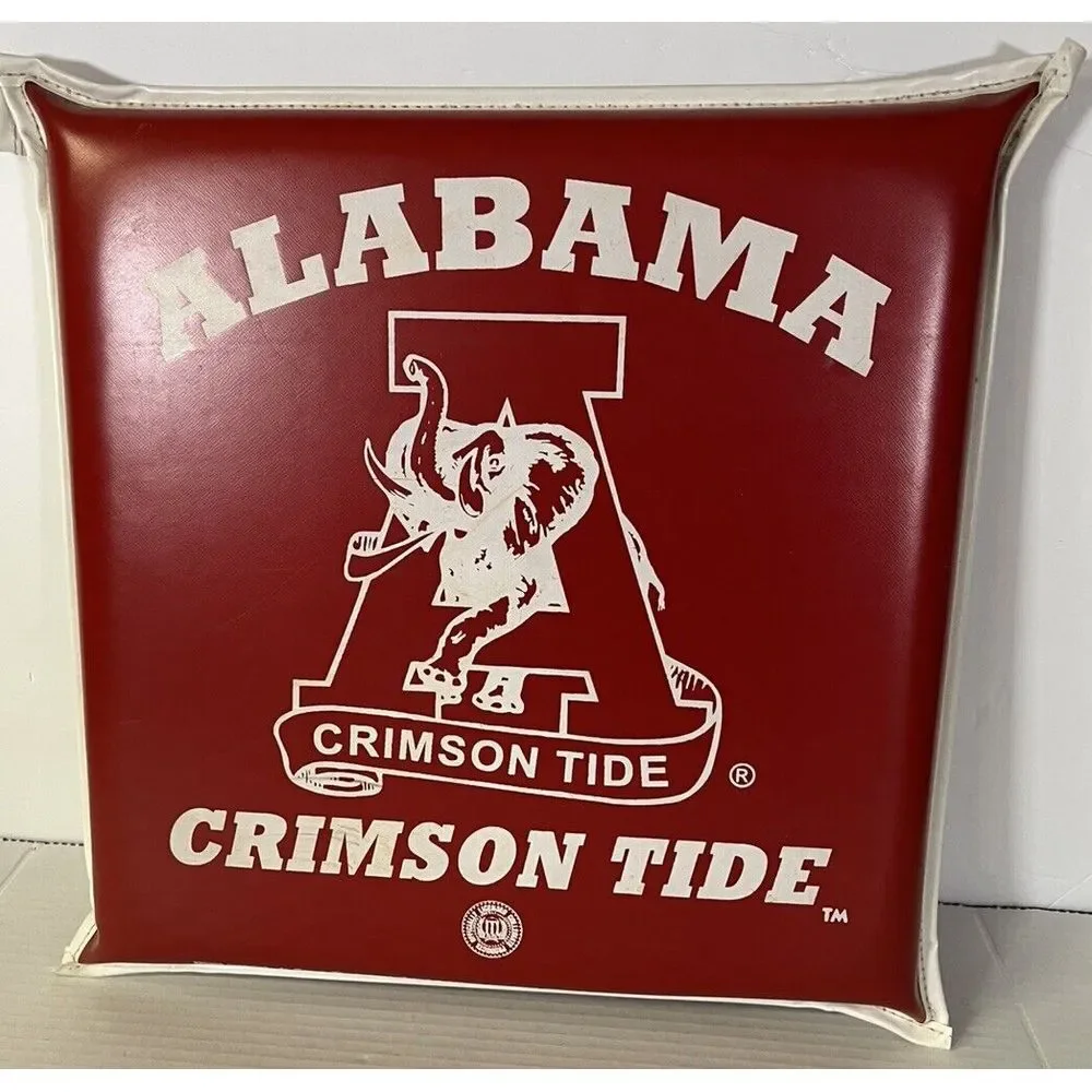 Vintage Alabama CRIMSON‎ TIDE Stadium Seat Cushion 70s/80s