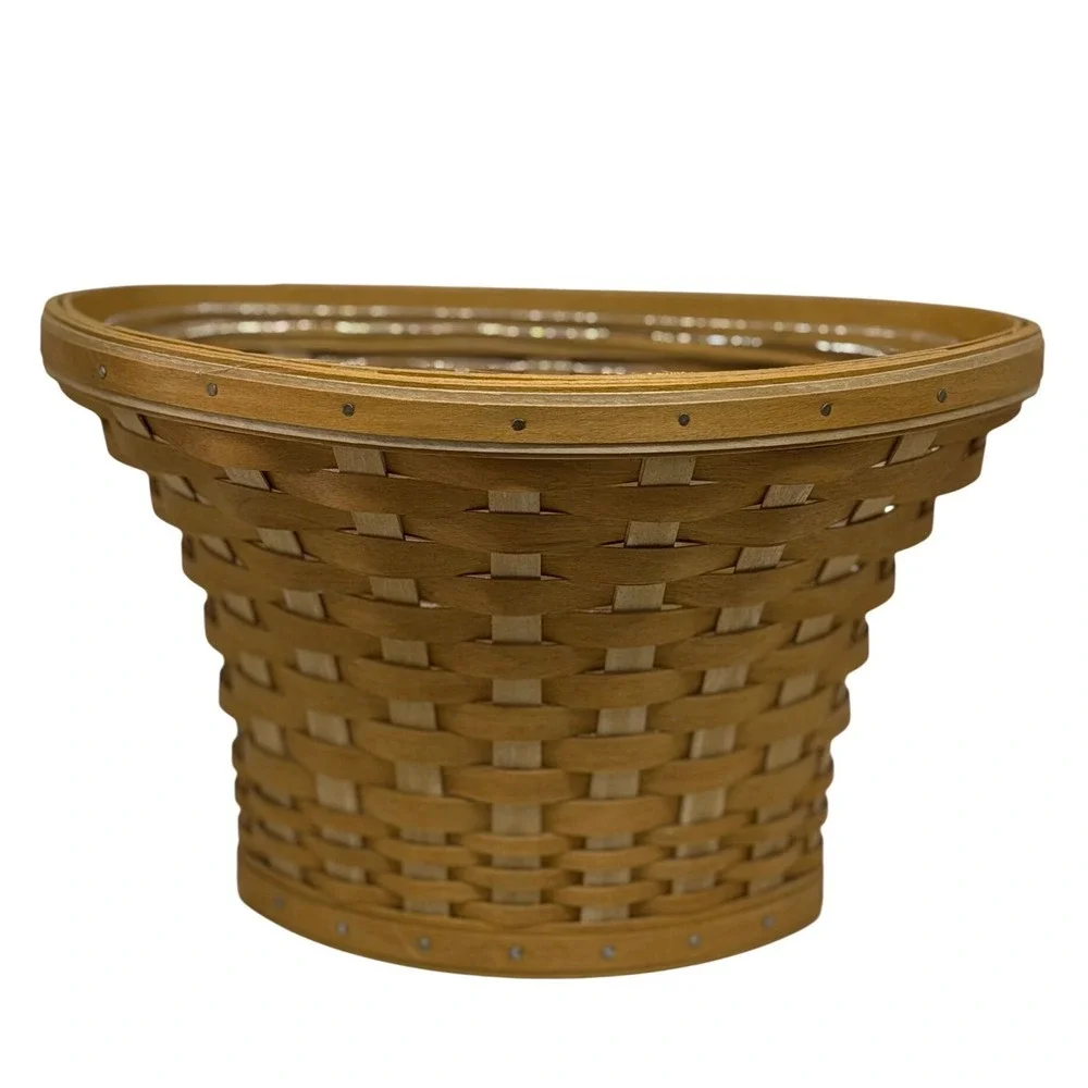 Longaberger Wall Vase Basket Brown At Home Garden Collection Woven Wood 2005