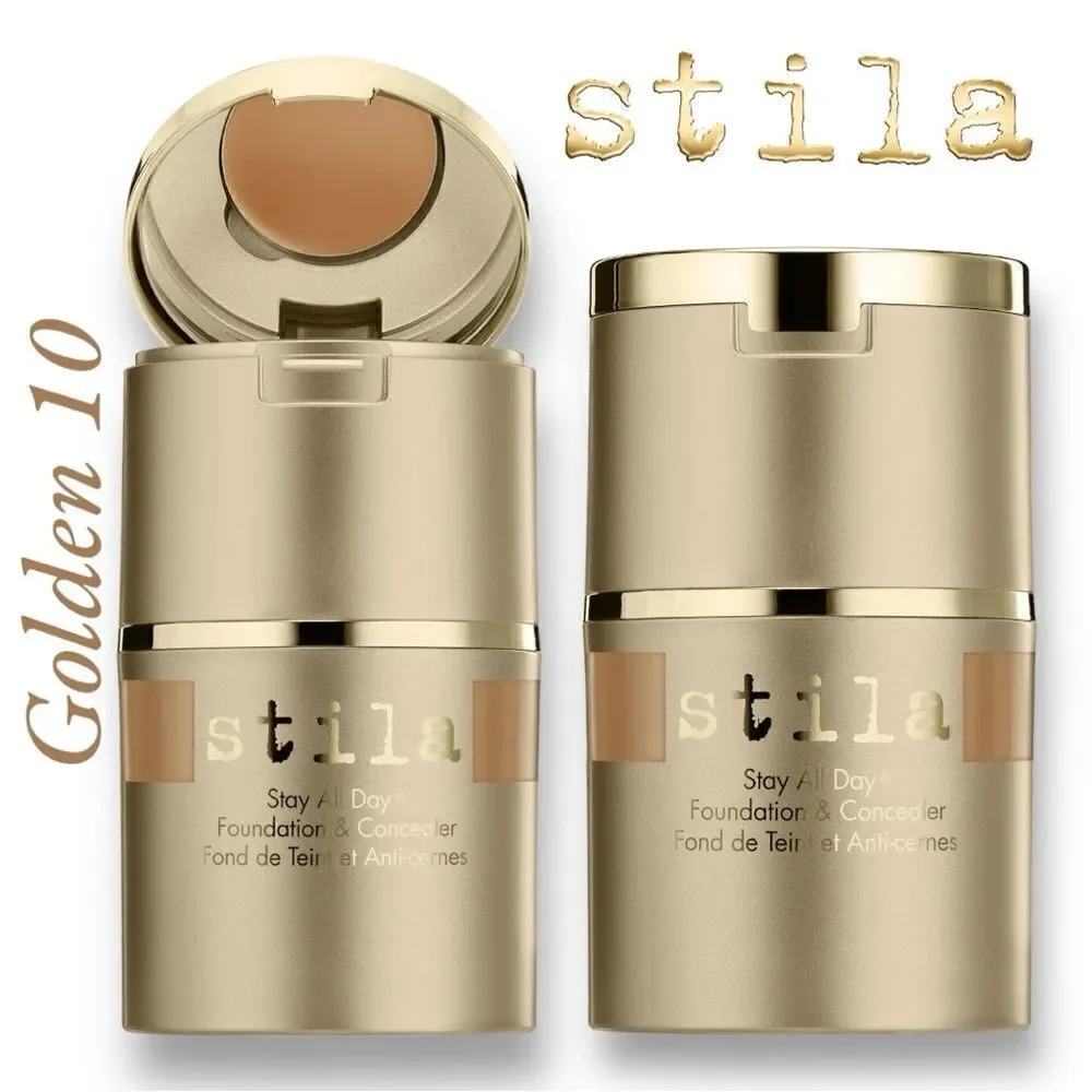 STILA Stay All Day Foundation & Concealer F: 1.0 fl.oz/C: 0.04 oz in Golden 10