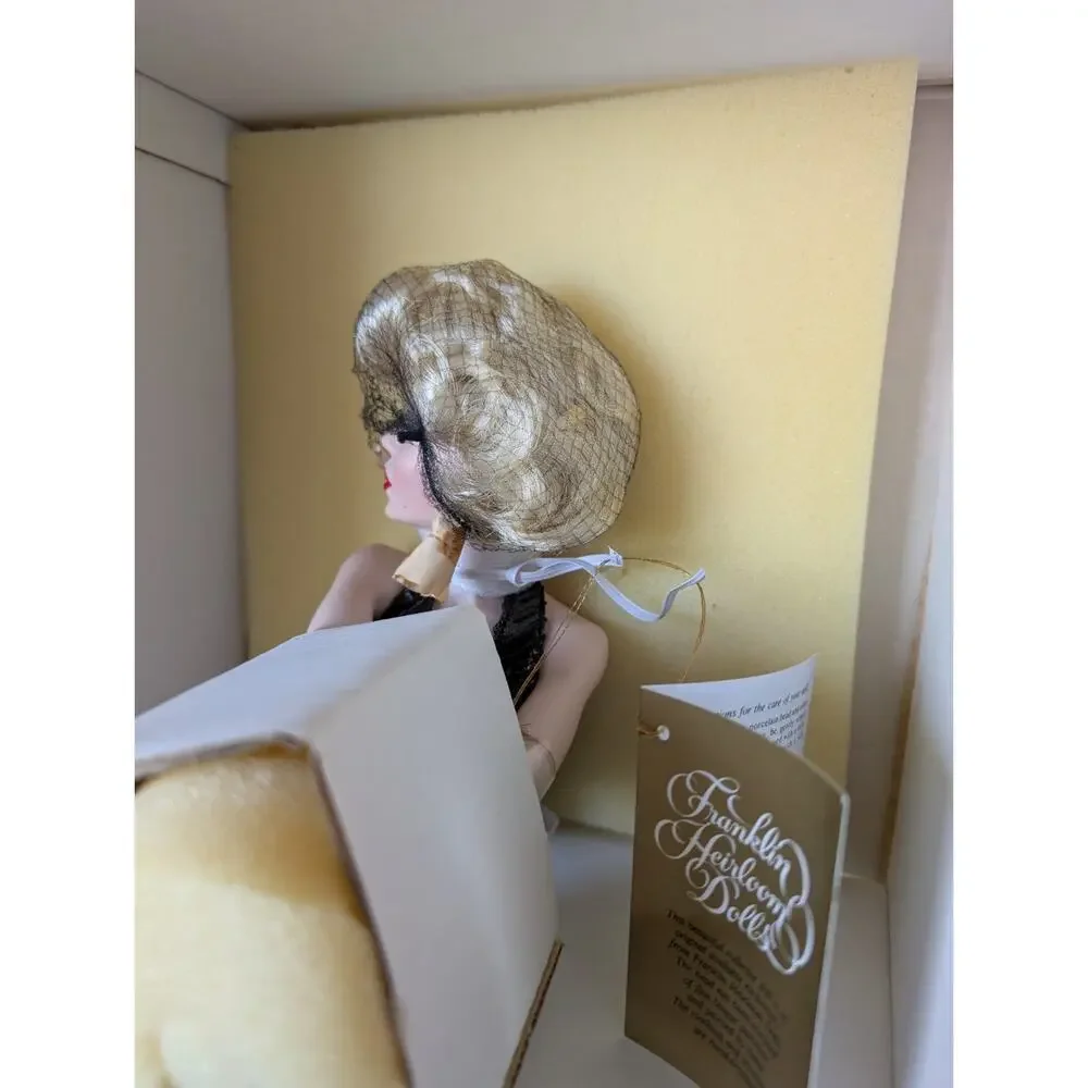 Franklin Mint Heirloom Doll Marilyn Monroe Glittering Glamorous Golden Doll RARE