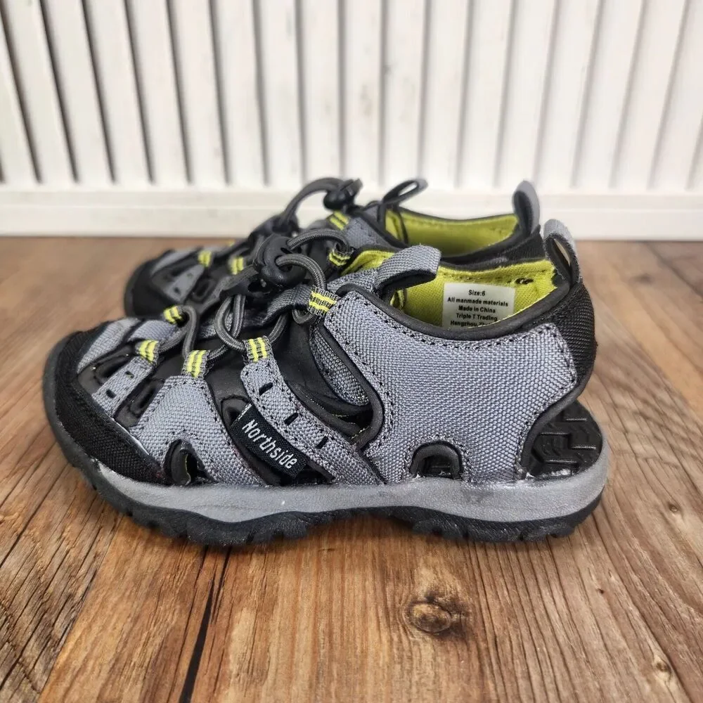 Northside Burke II Sport Sandal Toddler Size 6 Gray Volt Adjustable Water Shoes