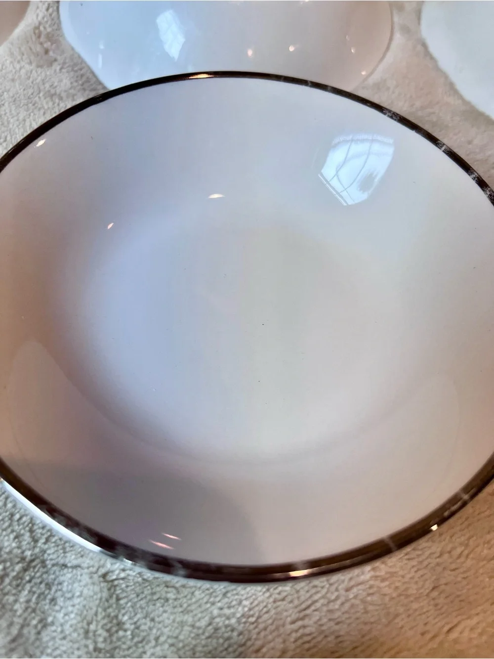 Vintage International Silver Silver Elegance Ironstone Bowls Set of 8 England