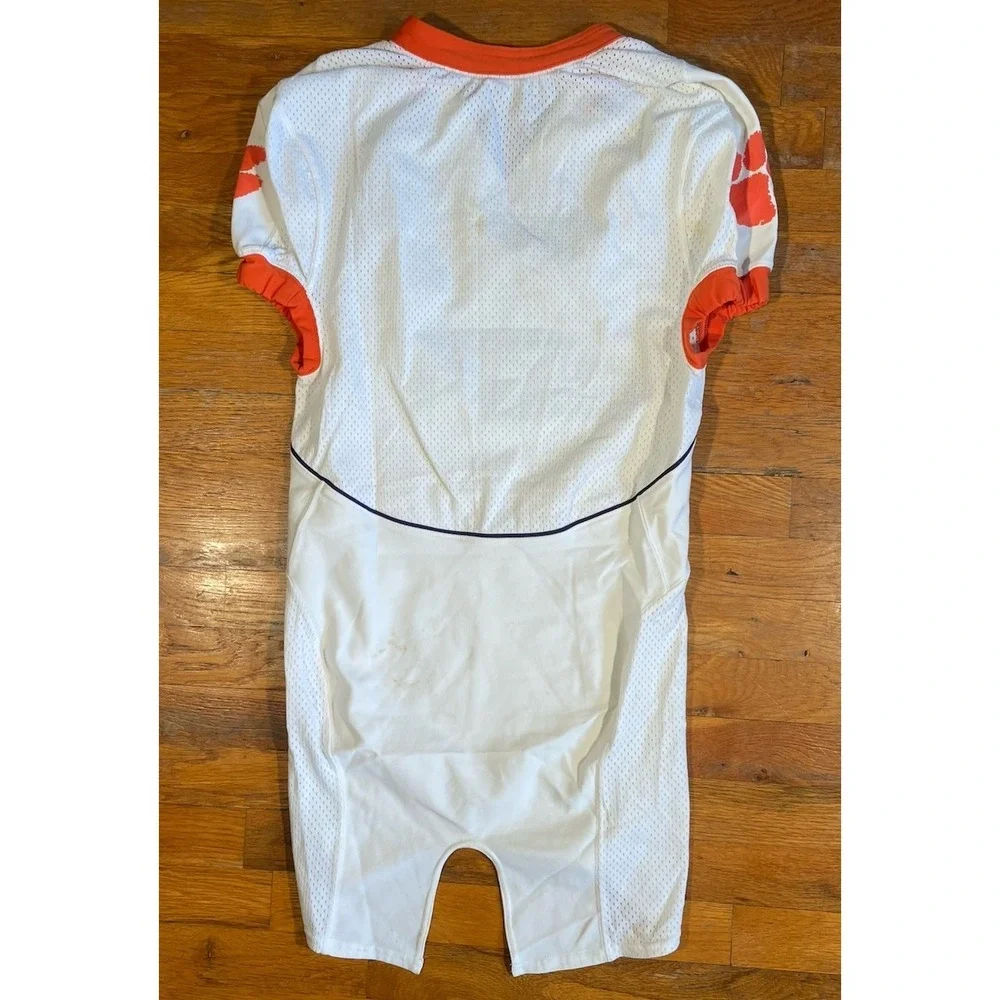 Nike Clemson Tigers Game Issue Football Jersey Size 40 Blank Line-Cut White