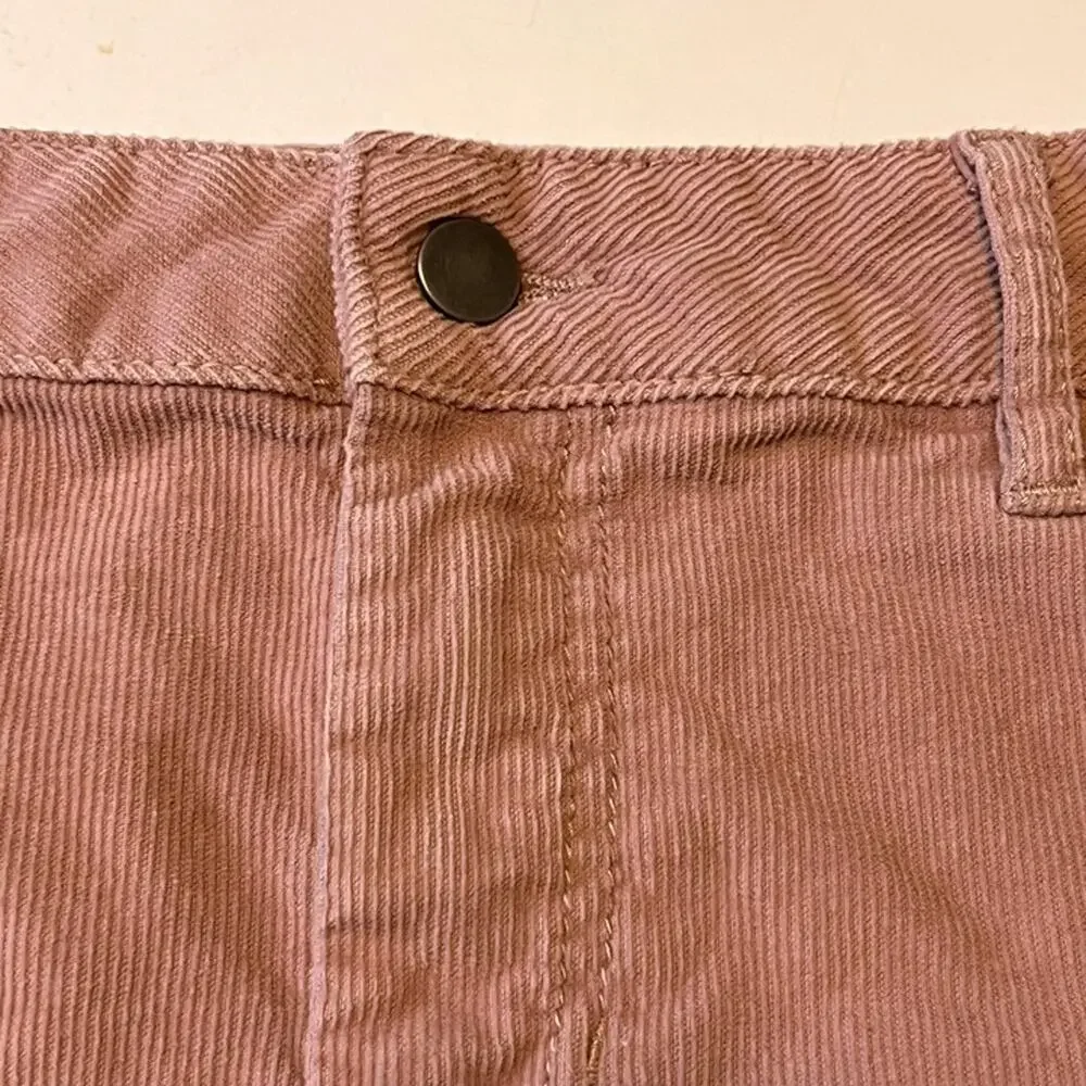 Urban Outfitters Pink Corduroy Mini Skirt Women's XS Soft Dusty Pink Cotton BDG