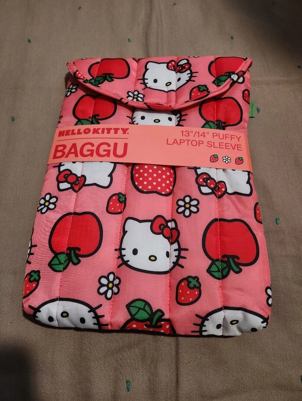Hello Kitty Baggu Puffy Laptop Sleeve Case 13