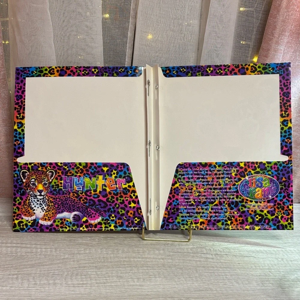 Lisa Frank vibrant folder