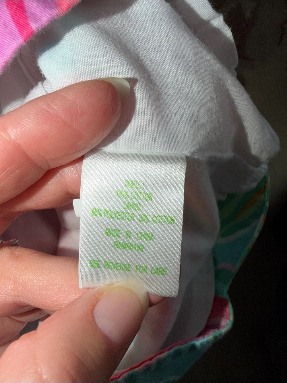 Lilly Pulitzer Aqua Dress with Pink Floral Print and Rosette